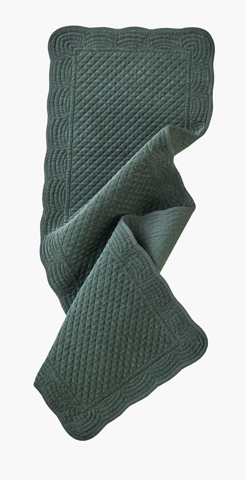 Tischläufer Dunkelgrün - 33x110 cm Dunkelgrün - 1