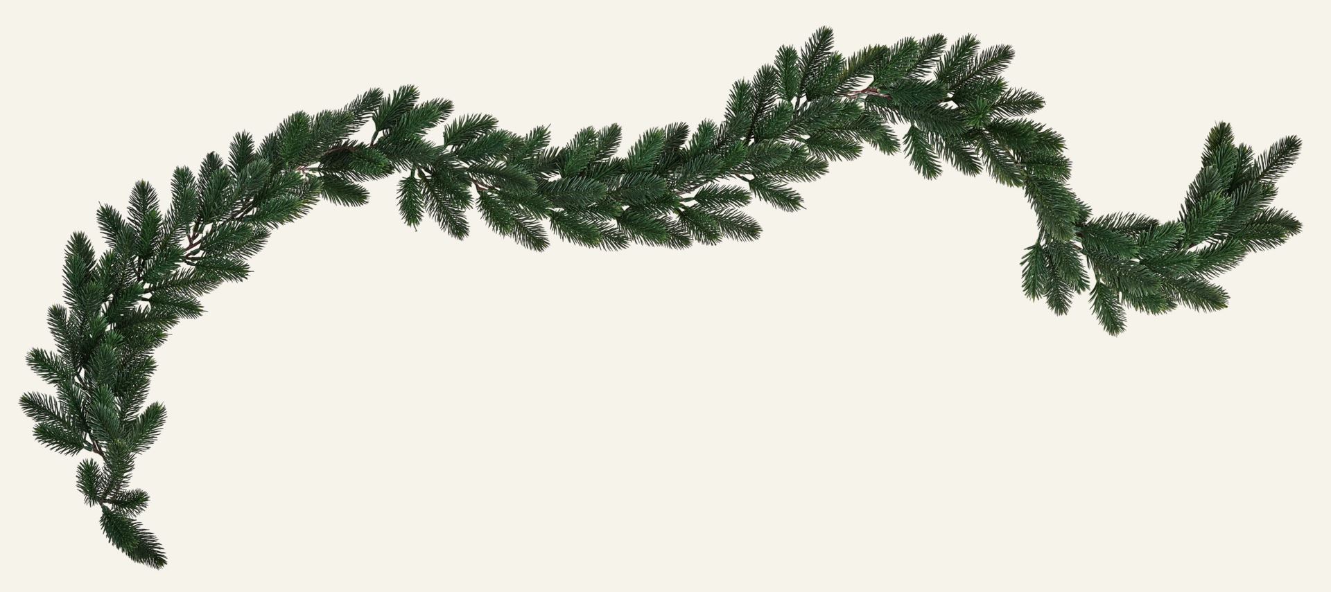 Girlanden Grün - 190 cm Grün - 1