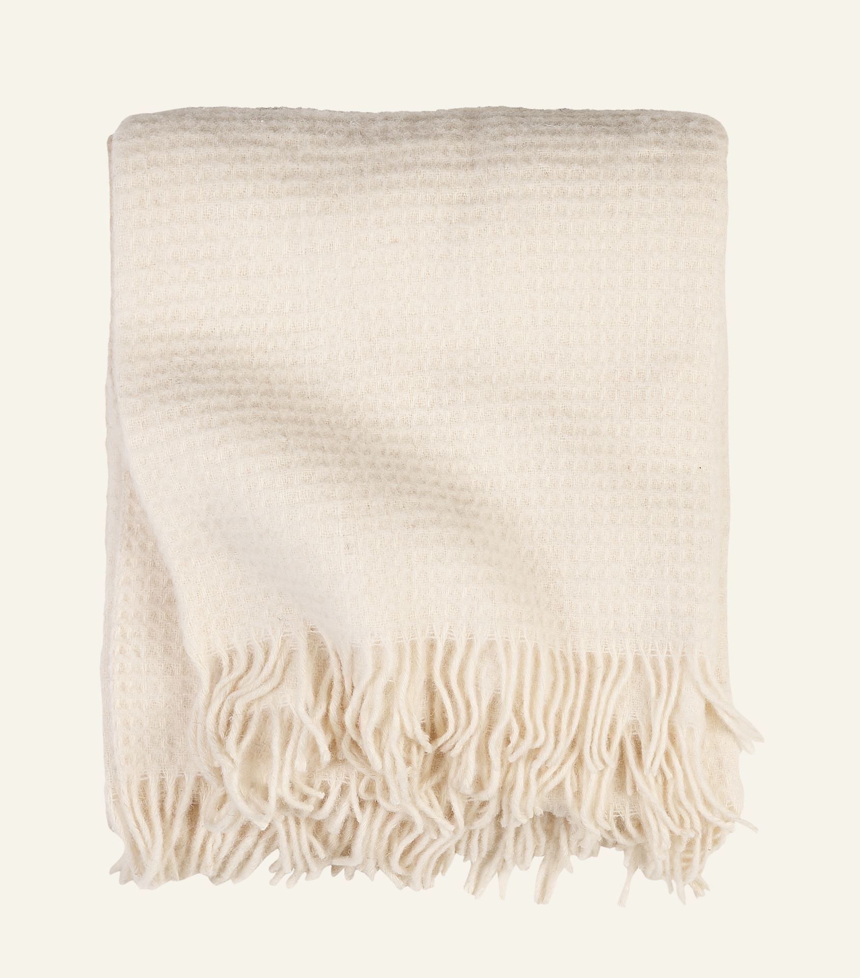 Wolldecke Offwhite - 190x200 cm Offwhite - 1