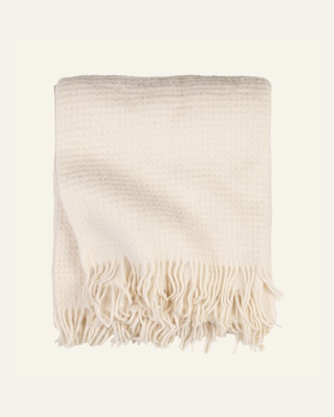 Wolldecke Offwhite - 190x200 cm Offwhite - 1