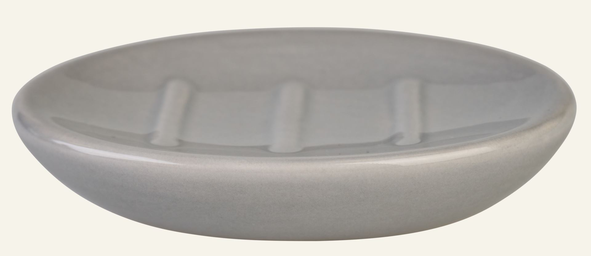 Seifenhalter Grau - 12,2x8,5x2,5 cm Grau - 1