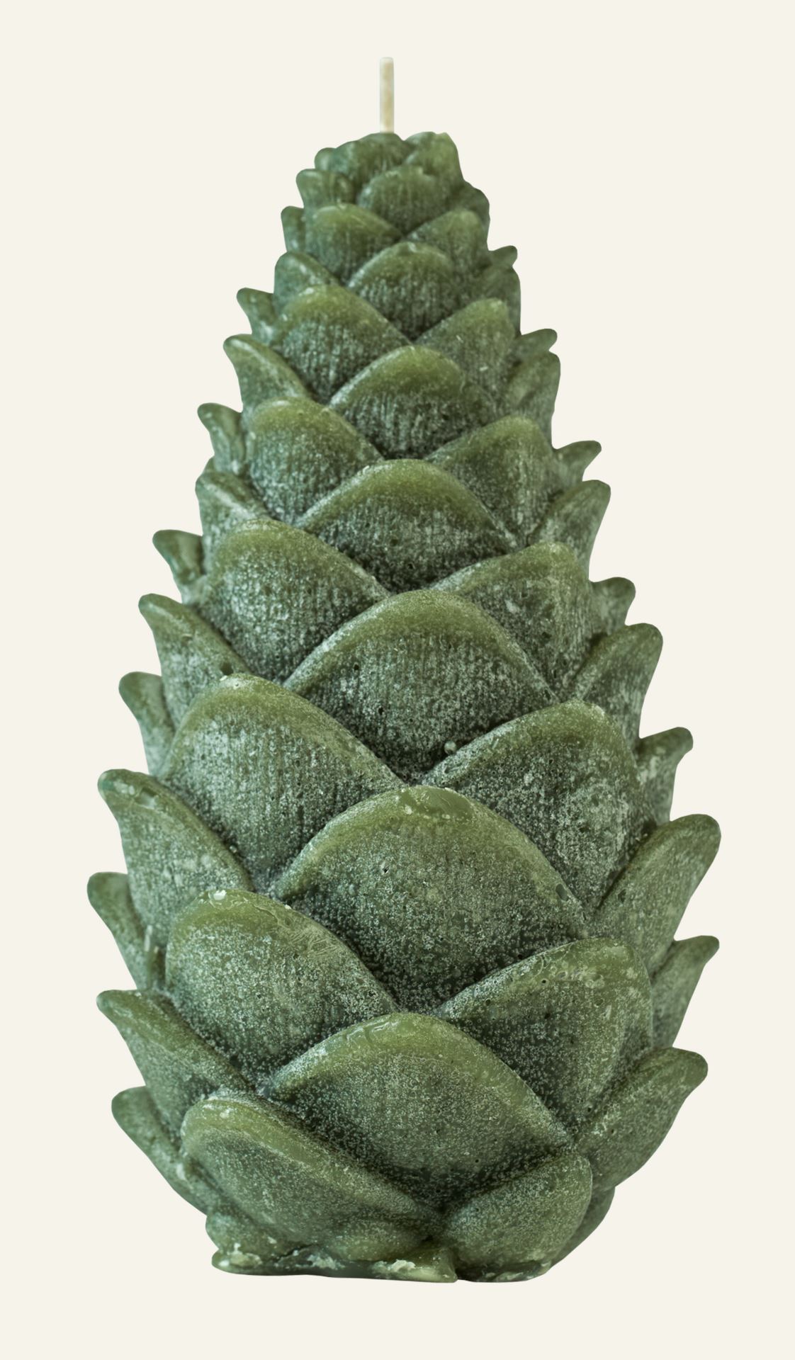 Dekorative Kerze Grün - 16 cm ø9 Grün - 1
