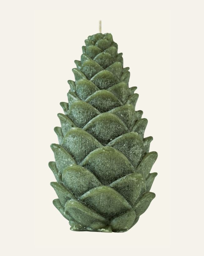 Dekorative Kerze Grün - 16 cm ø9 Grün - 1