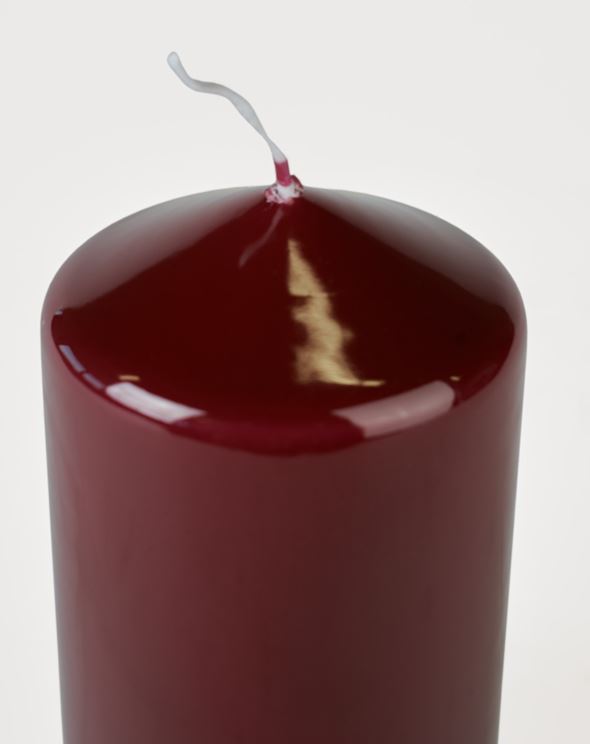 Stumpenkerze Burgund - 2