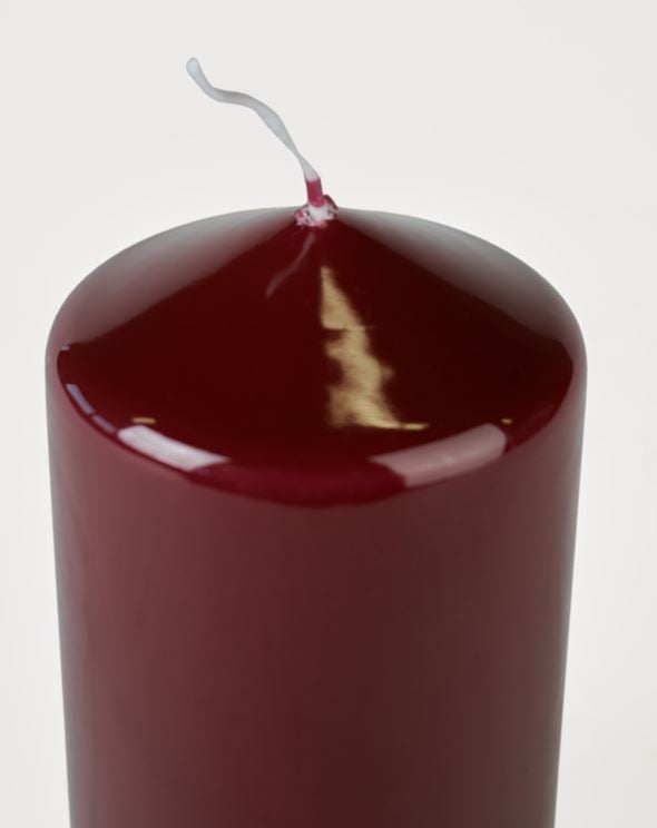 Stumpenkerze Burgund - 2