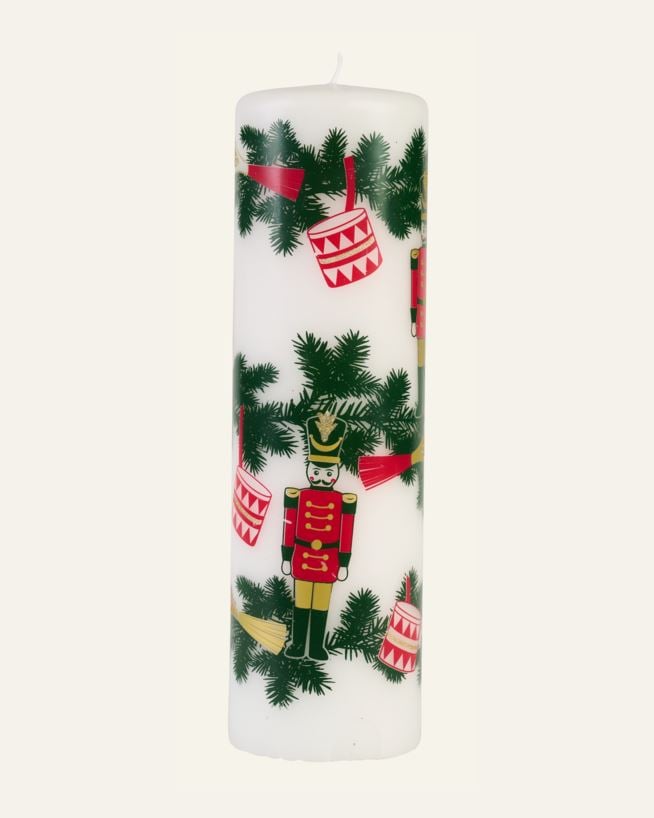 Stumpenkerze Multi/Weiß - 25 cm ø6,8 Multi/Weiß - 1