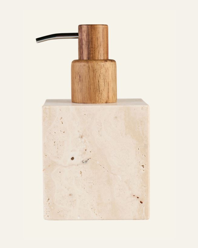 Seifenspender Beige - 8,3x8,3x15,2 cm Beige - 1