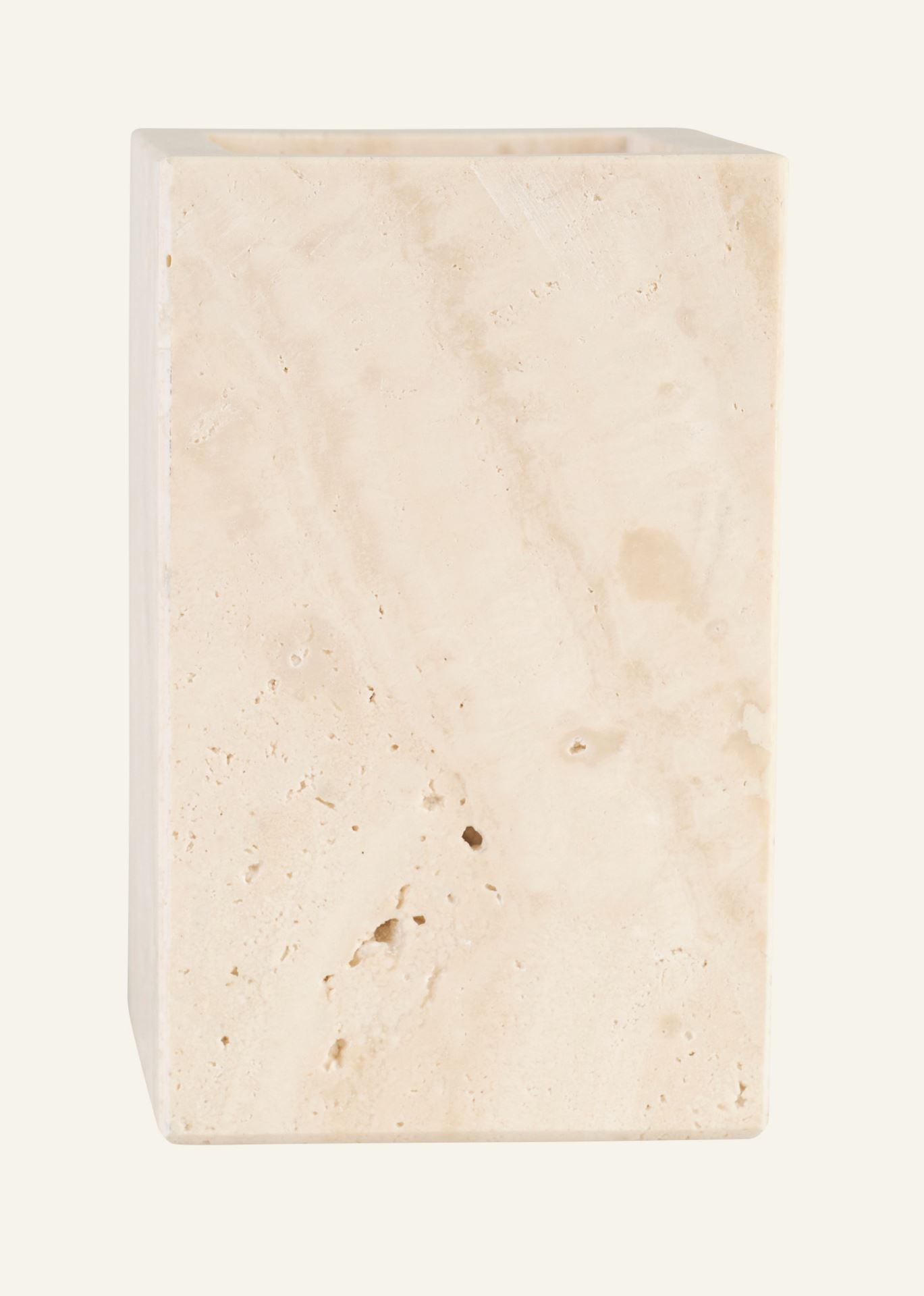 Zahnbürstenhalter Beige - 7x7x11 cm Beige - 1