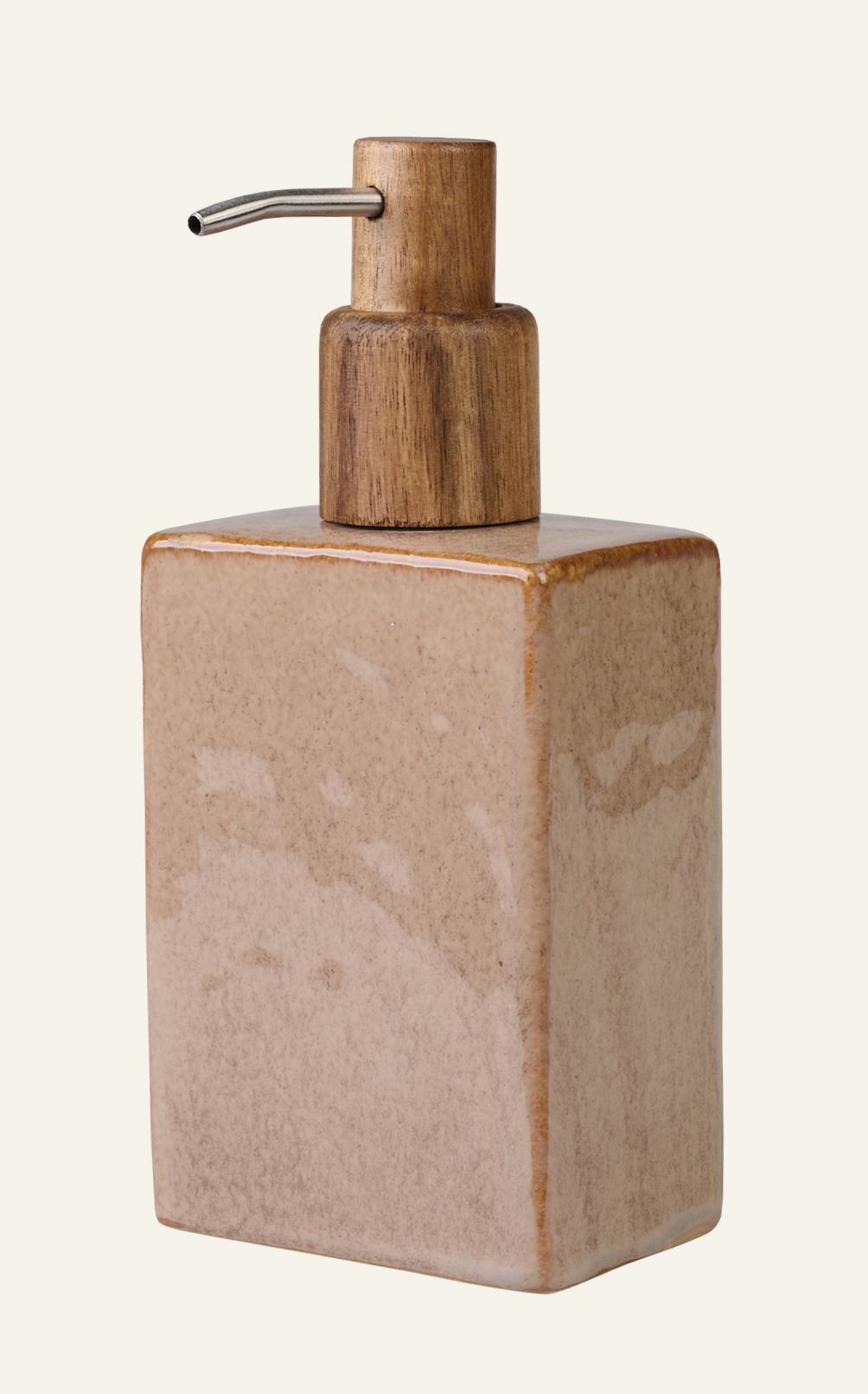 Seifenspender Braun - 8,5x5,5x18 cm Braun - 1