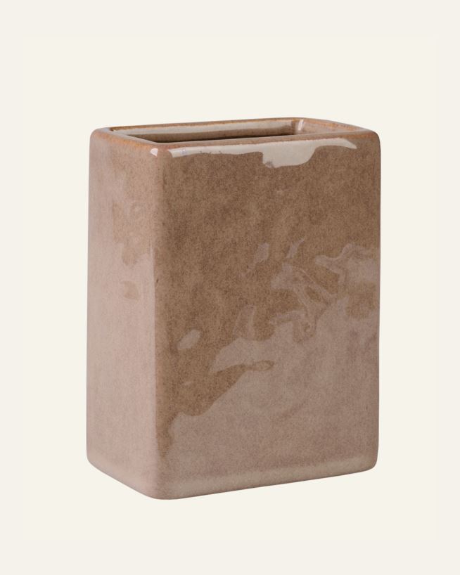 Zahnbürstenhalter Braun - 7,2x7,2x11 cm Braun - 1