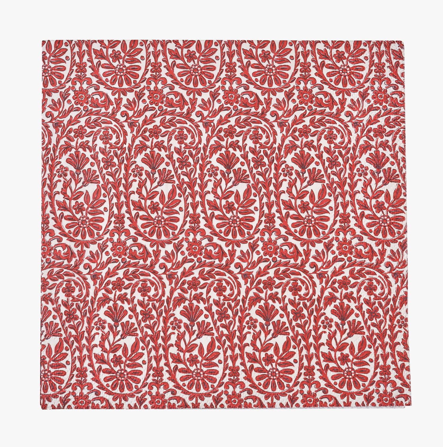 Servietten Multi/Rot - 40x40 cm Multi/Rot - 1