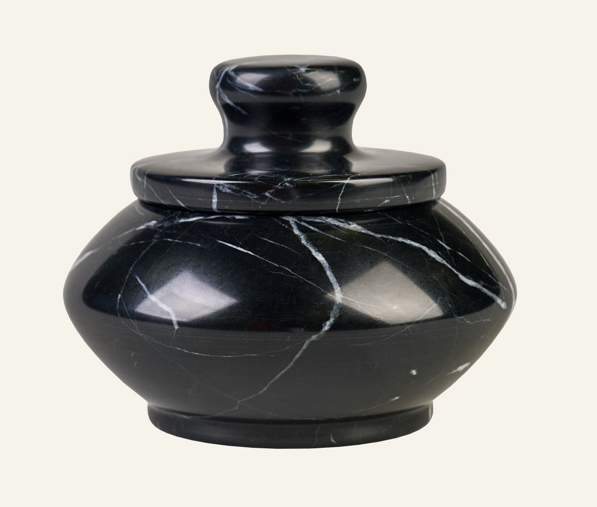 Aufbewahrungsbox Schwarz - 10,2x10,2x7,7 cm Schwarz - 1