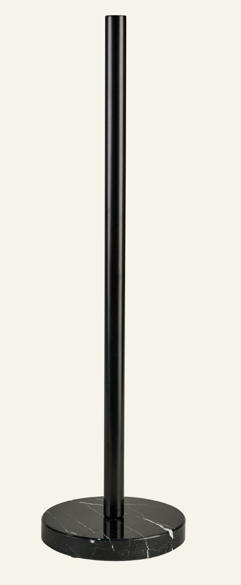 Toilettenpapierhalter Schwarz - 13,2x13,2x47 cm Schwarz - 1