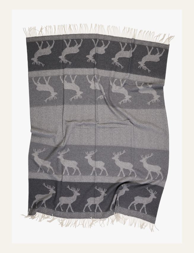 Wolldecke Multi/Grau - 2