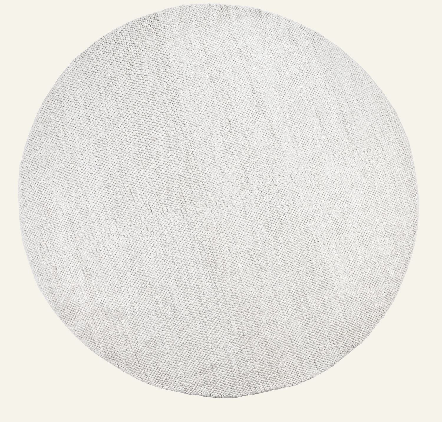 Wollteppich Offwhite - ø230 Offwhite - 1