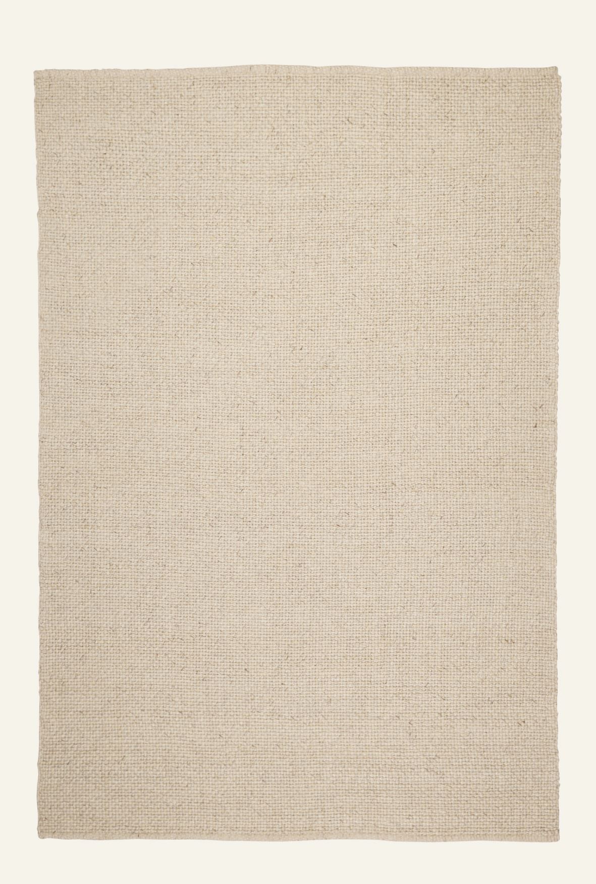 Wollteppich Natur - 80x150 cm Natur - 1