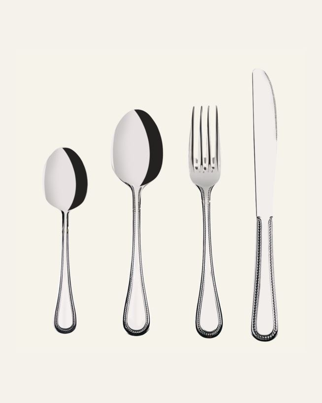 Besteck 4 Teile Stahl - 4 stk Stahl - 1