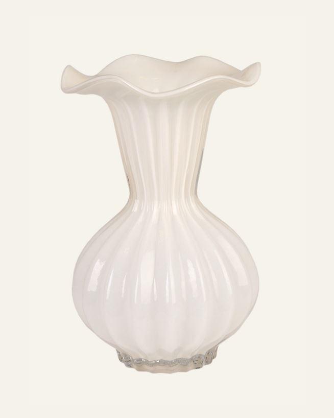 Vase Weiß - 17x17x27 cm Weiß - 1