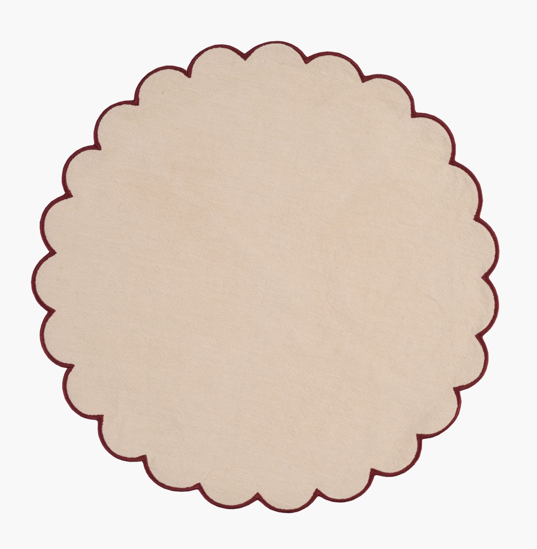 Stoffservietten Beige - ø40 Beige - 1