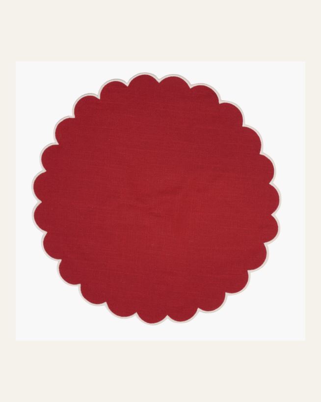 Stoffservietten Rot - ø40 Rot - 1