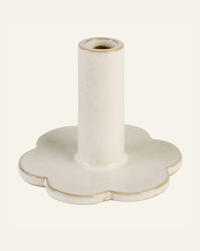 Kerzenständer Offwhite - 13x13x11 cm Offwhite - 1