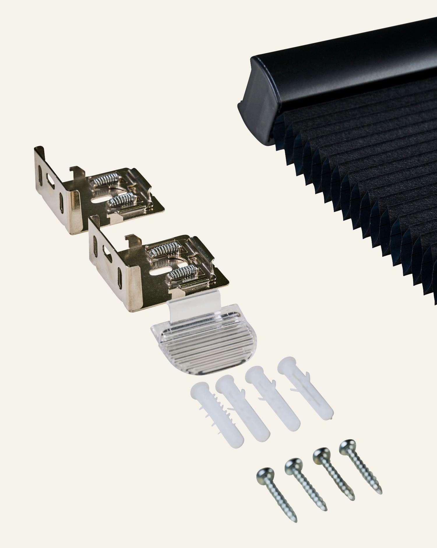 Verdunkelndes Doppelplissee Schwarz - 5