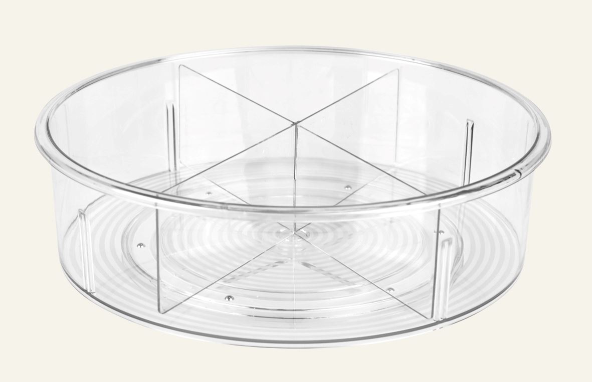 Tablett Transparent - 30,3x30,3x9,3 cm Transparent - 1