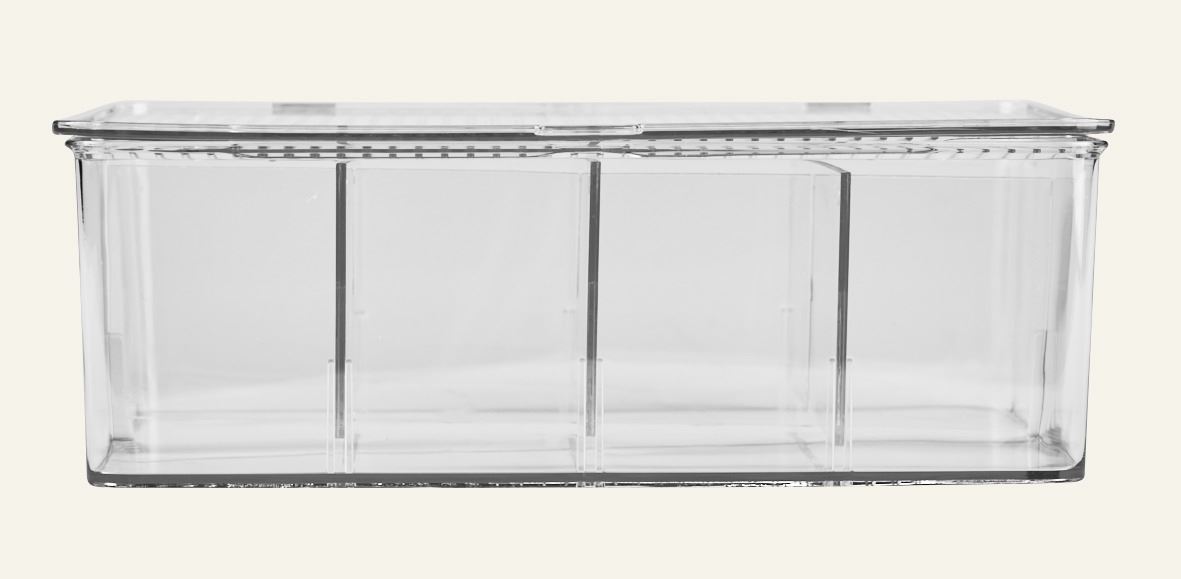 Aufbewahrungsbox Transparent - 17,3x27,5x9,5 cm Transparent - 1