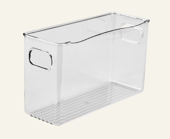 Schmale Aufbewahrungsbox Transparent - 10