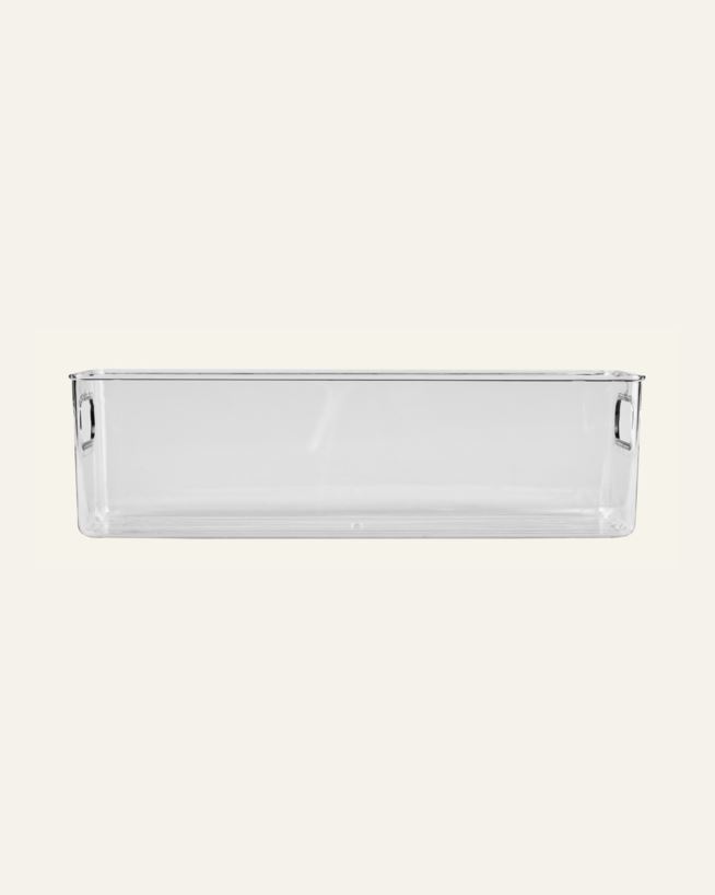 Schmale Aufbewahrungsbox Transparent - 9,7x26,5x15,5 cm Transparent - 1