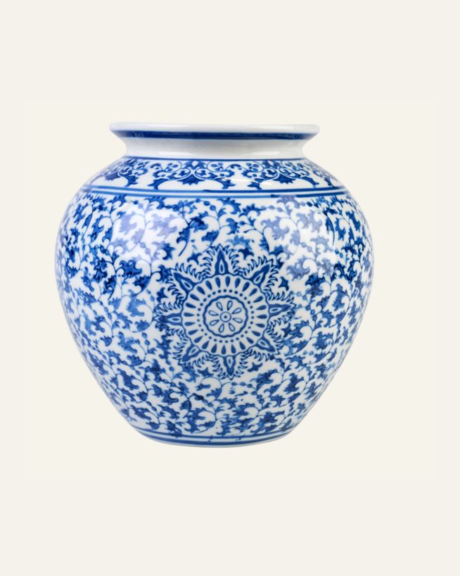 Vase Multi/Blue - 22x22x21 cm Multi/Blue - 1
