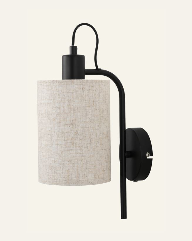 Wandleuchte Schwarz - 20x13x32 cm Schwarz - 1