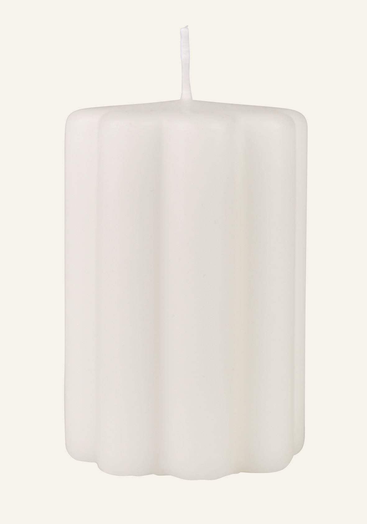 Stumpenkerze Offwhite - 6,8x10 cm Offwhite - 1