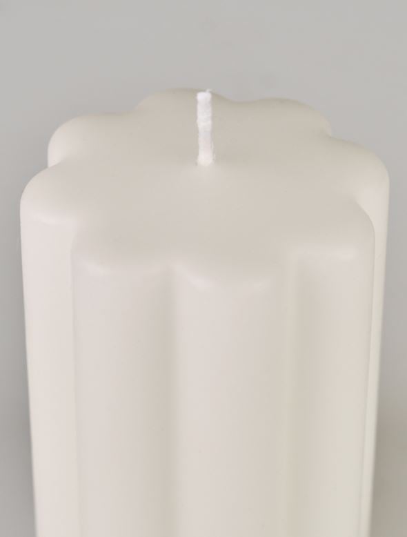 Stumpenkerze Offwhite - 2