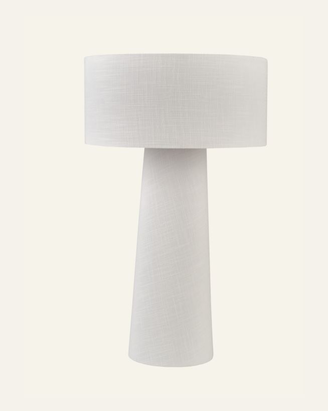 Tischlampe Weiß - 30x30x51 cm Weiß - 1