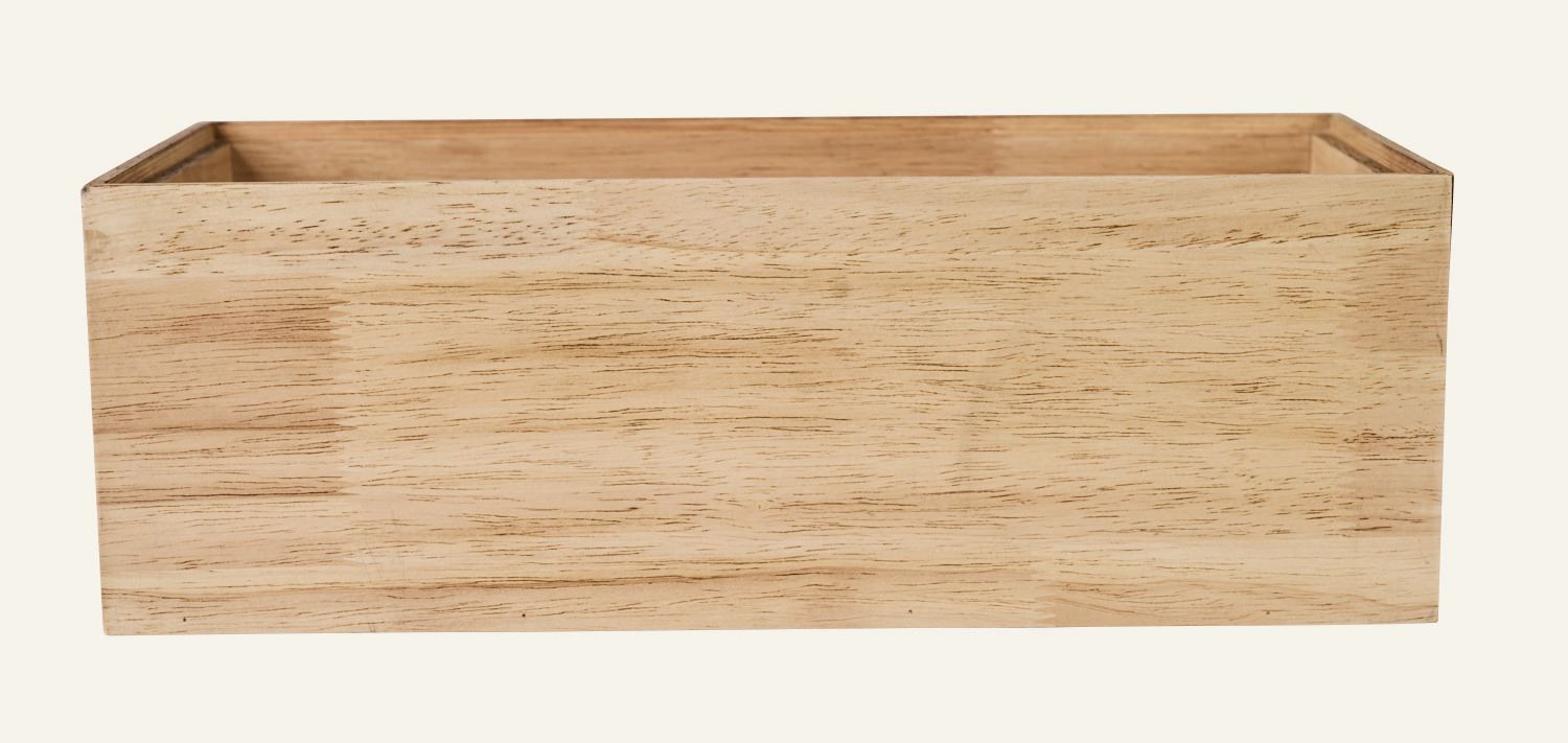 Stapelbare Aufbewahrungsbox Natur - 35x20x12 cm Natur - 1