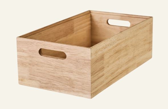 Stapelbare Aufbewahrungsbox Natur - 3