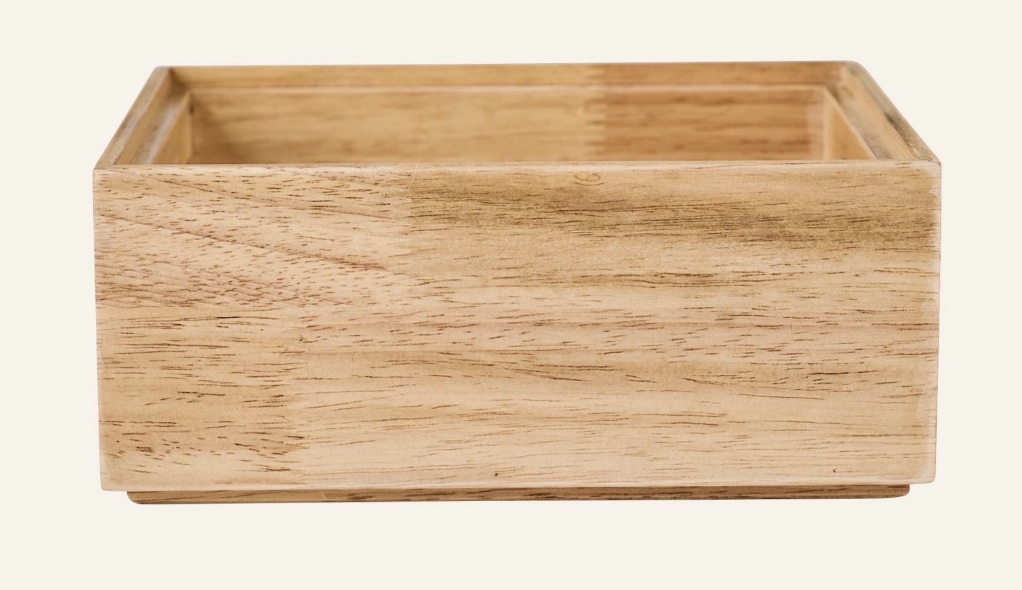 Stapelbare Aufbewahrungsbox Natur - 20x16x8 cm Natur - 1