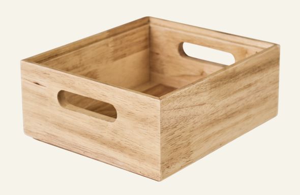 Stapelbare Aufbewahrungsbox Natur - 6