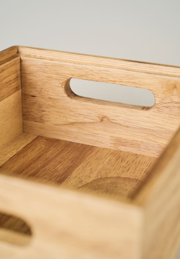 Stapelbare Aufbewahrungsbox Natur - 4