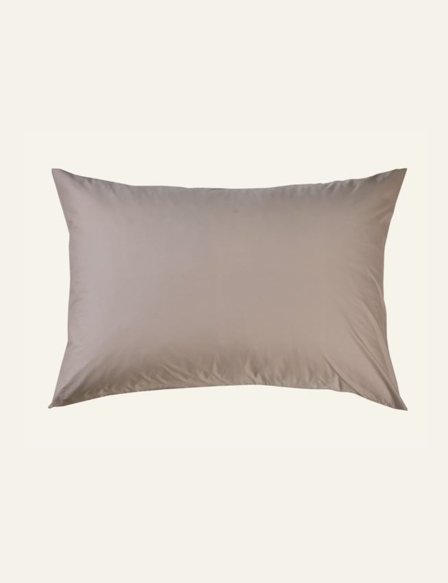 Satin-Kissenbezug Sand - 2