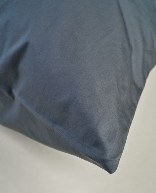 Satin-Kissenbezug Nebelblau - 3