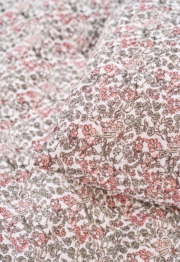 Seersucker-Bettwäsche Multi/Pink - 2