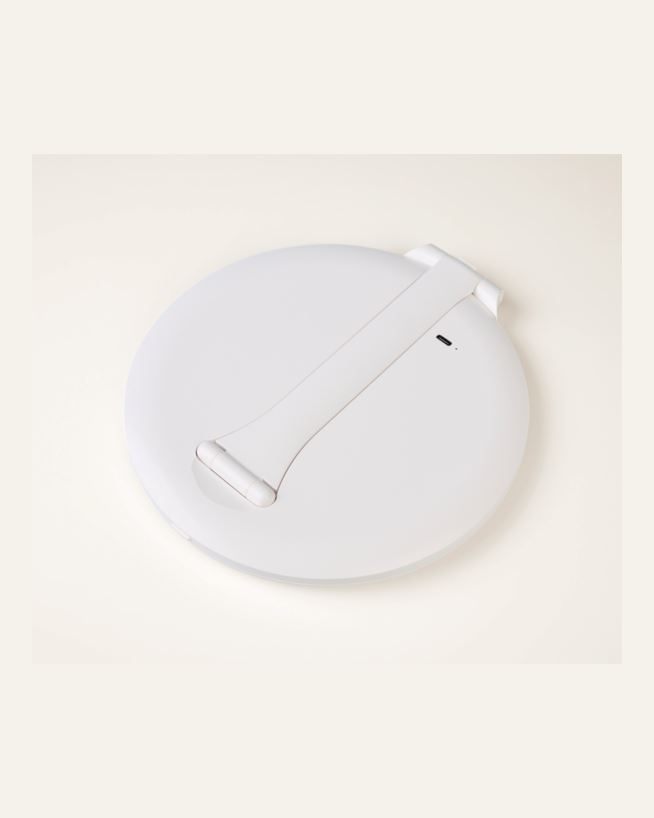 Spiegel mit LED-Licht Weiß - 19,7x20x1,5 cm ø20 Weiß - 1