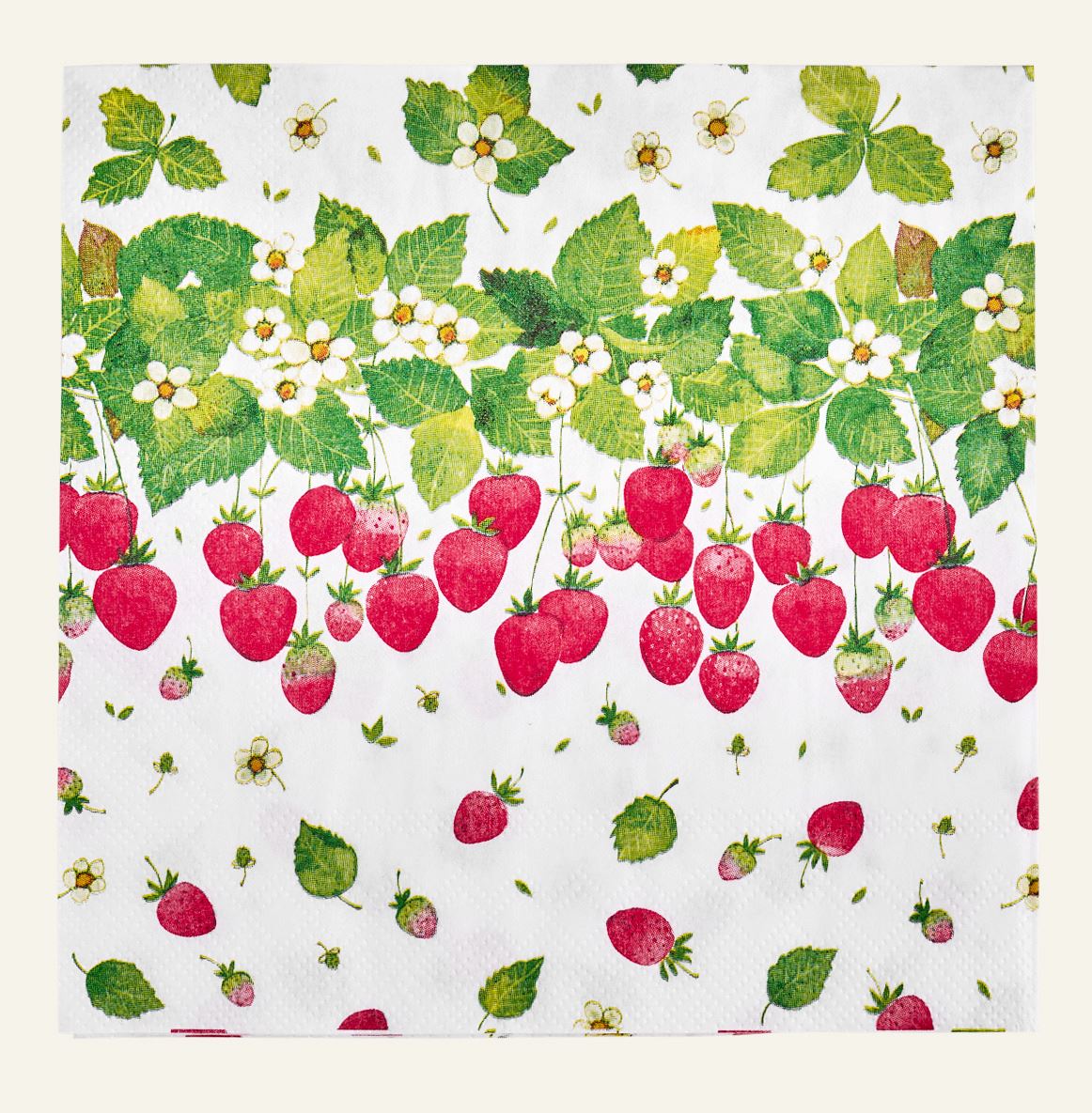 Cocktailservietten Multi/Rot - 25x25 cm Multi/Rot - 1