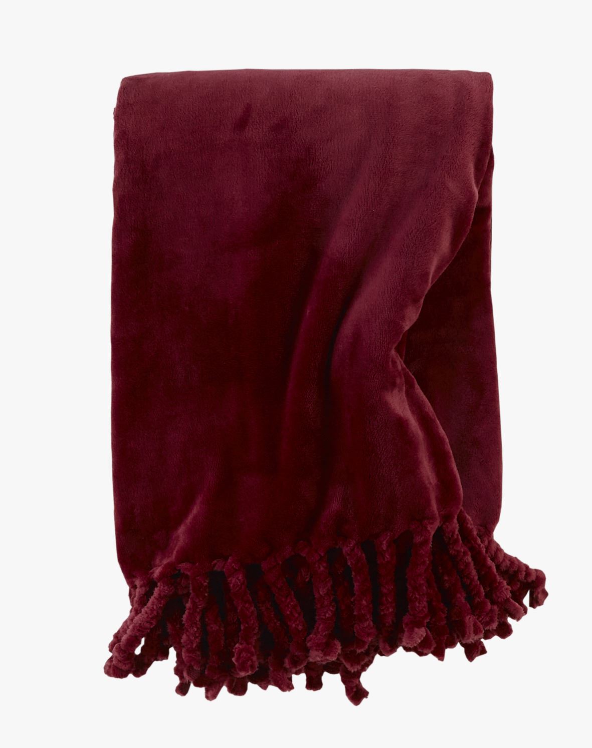 Fleecedecke Burgund - 130x170 cm Burgund - 1