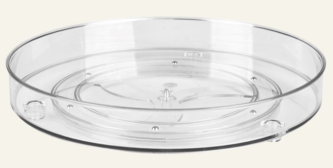 Tablett Transparent - 27,6x27,6x5 cm Transparent - 1