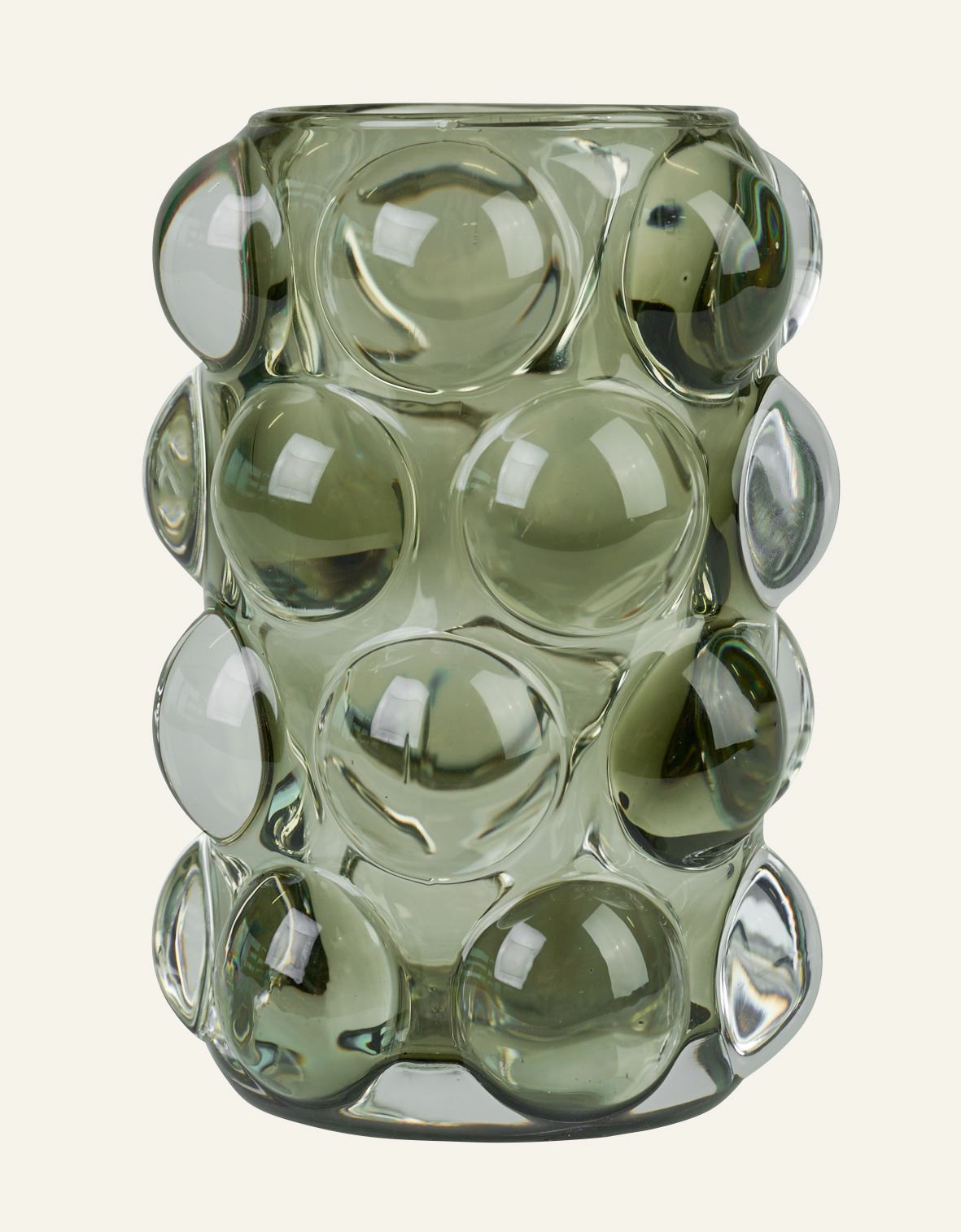 Teelichthalter Grün - 8,5x8,5x12,5 cm Grün - 1