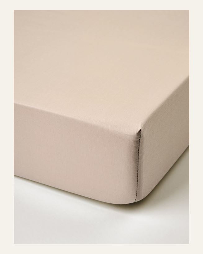 Spannbettlaken Sand - 160x200 cm Sand - 1