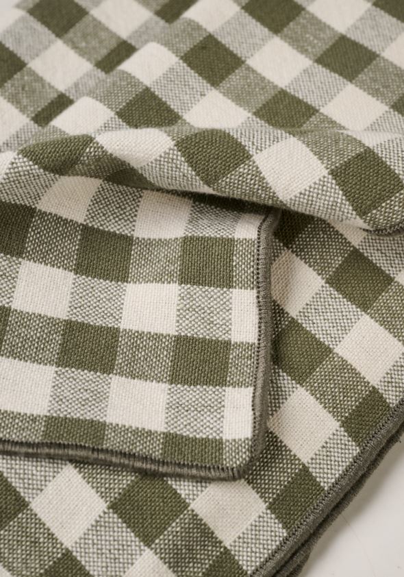 Stoffservietten im 2er-Set Moosgrün - 3